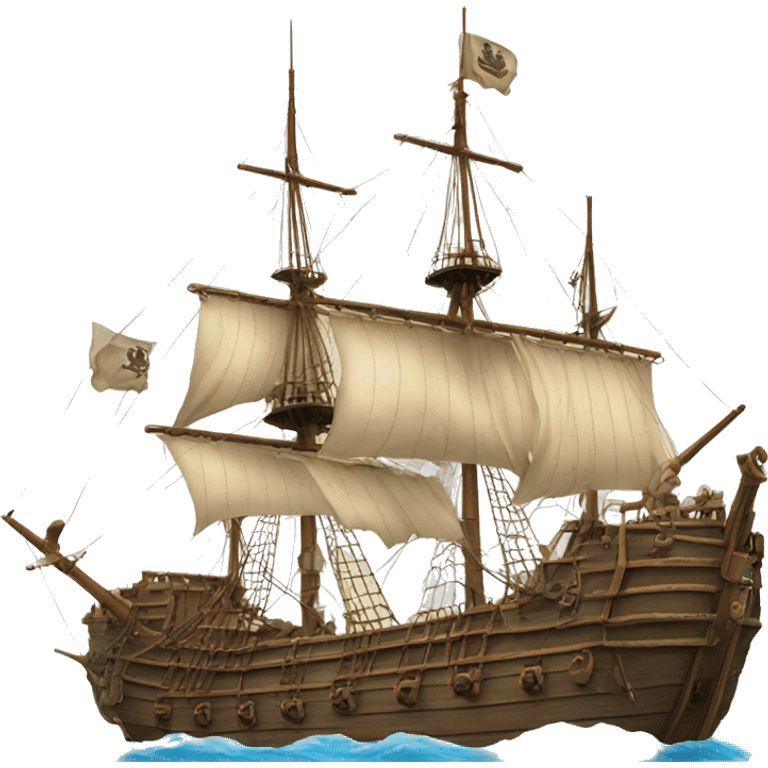 War ship XVII century emoji