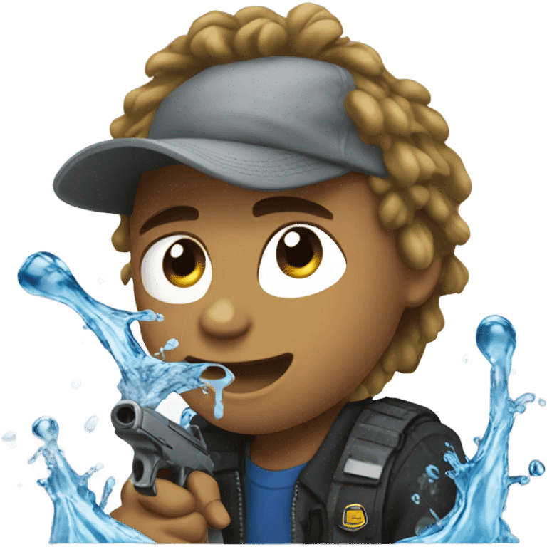 Jayden Daniels with a water gunk emoji