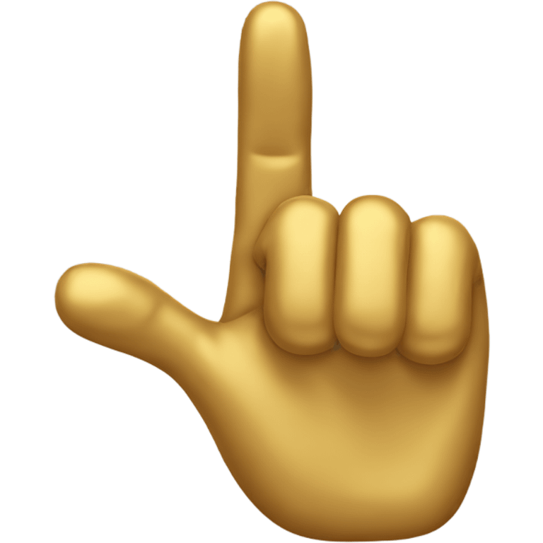 golden hand pointing emoji