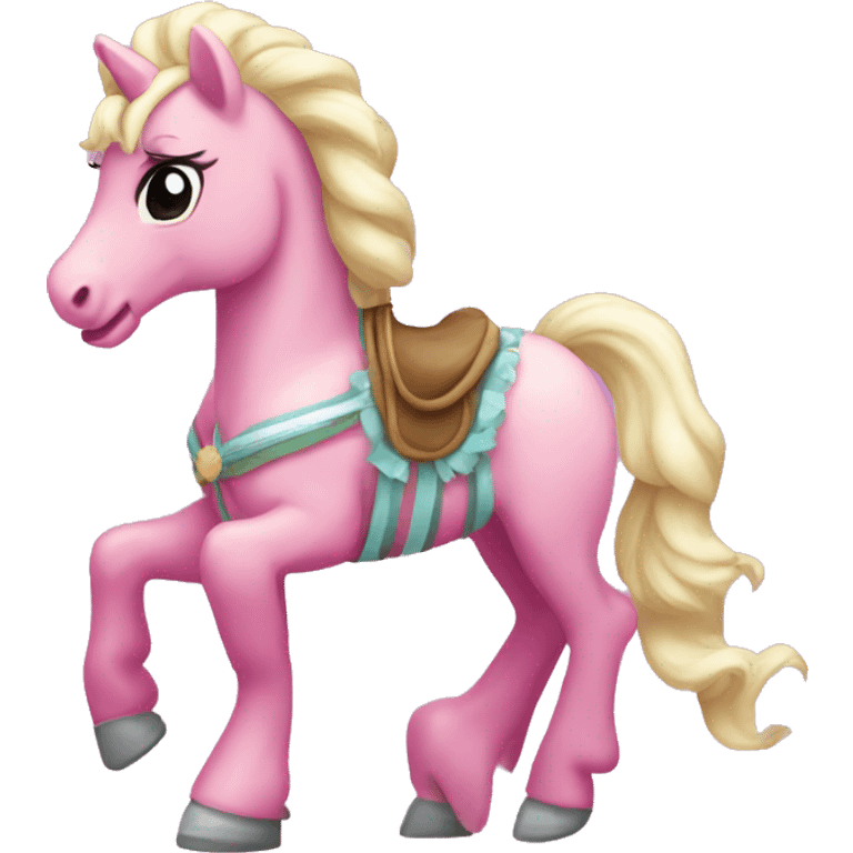 Carrusel rosa pony emoji