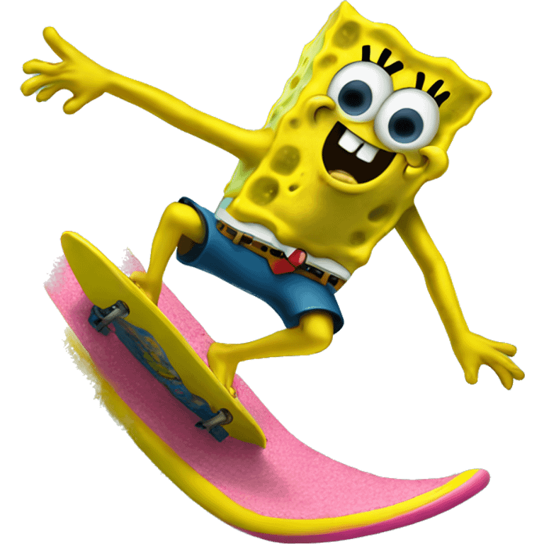 SpongeBob SquarePants surfing  emoji