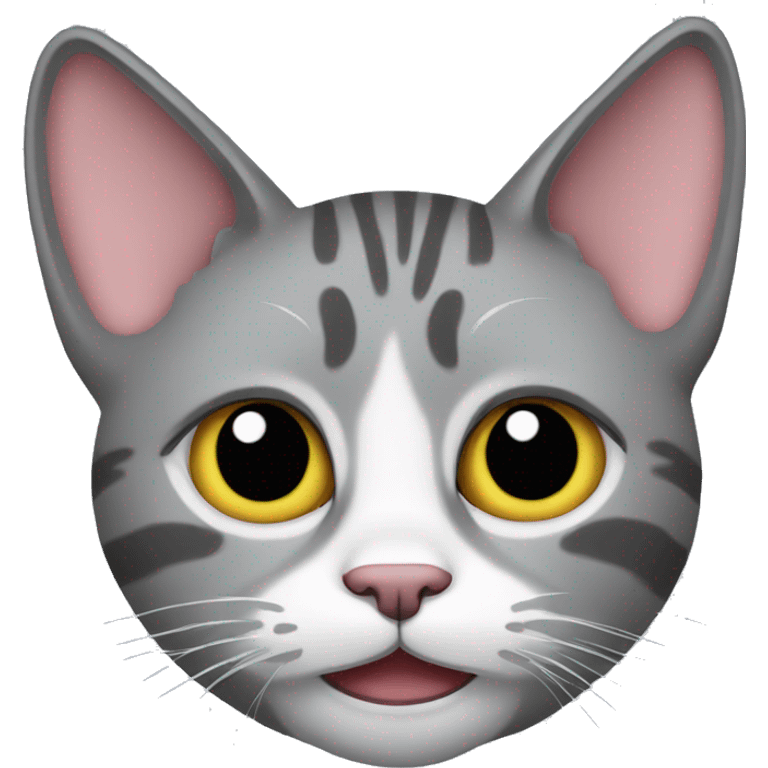  fold-eared gray cat rocker emoji