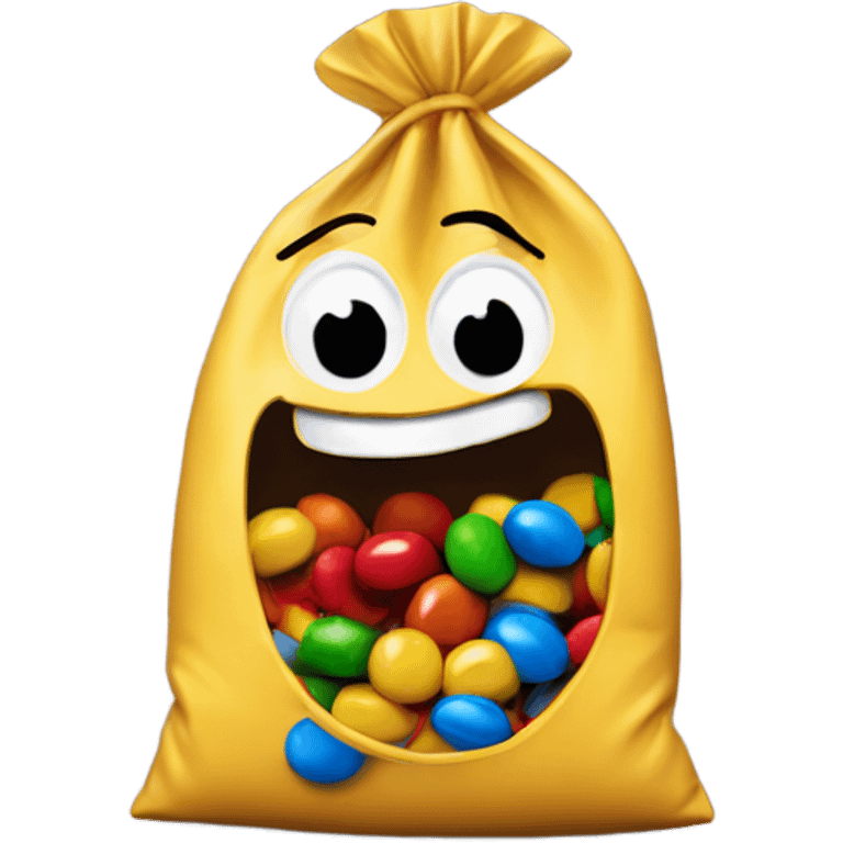 Bag of m&m's emoji