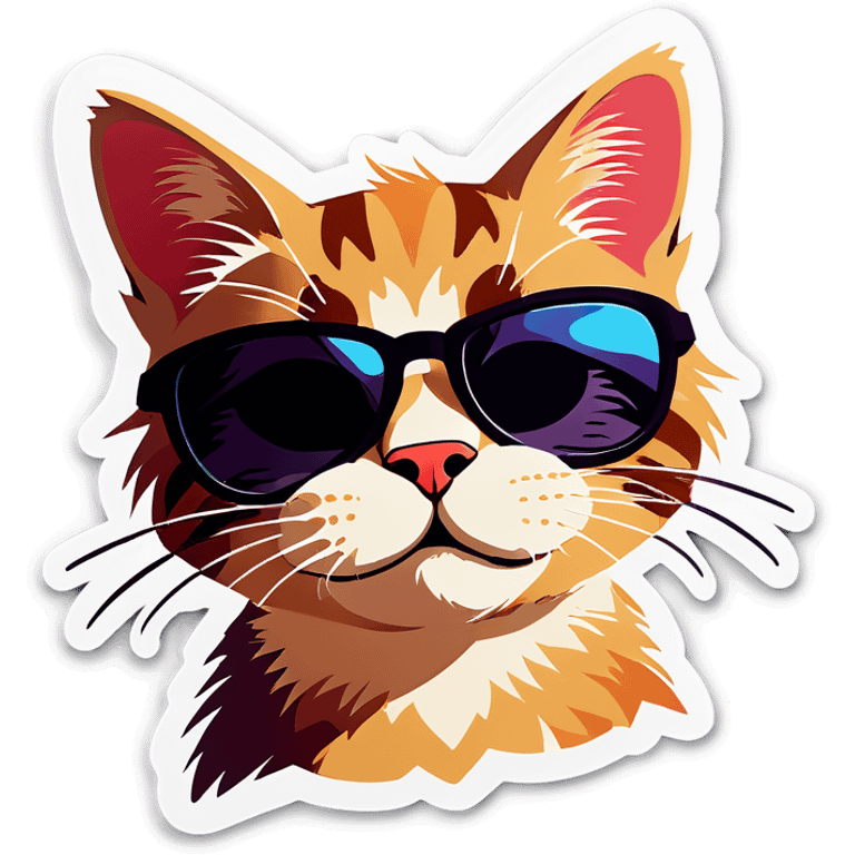 Cat with sunglasses emoji