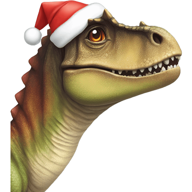 Dinosaurio navidad emoji