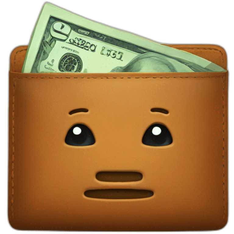 Money in wallet emoji