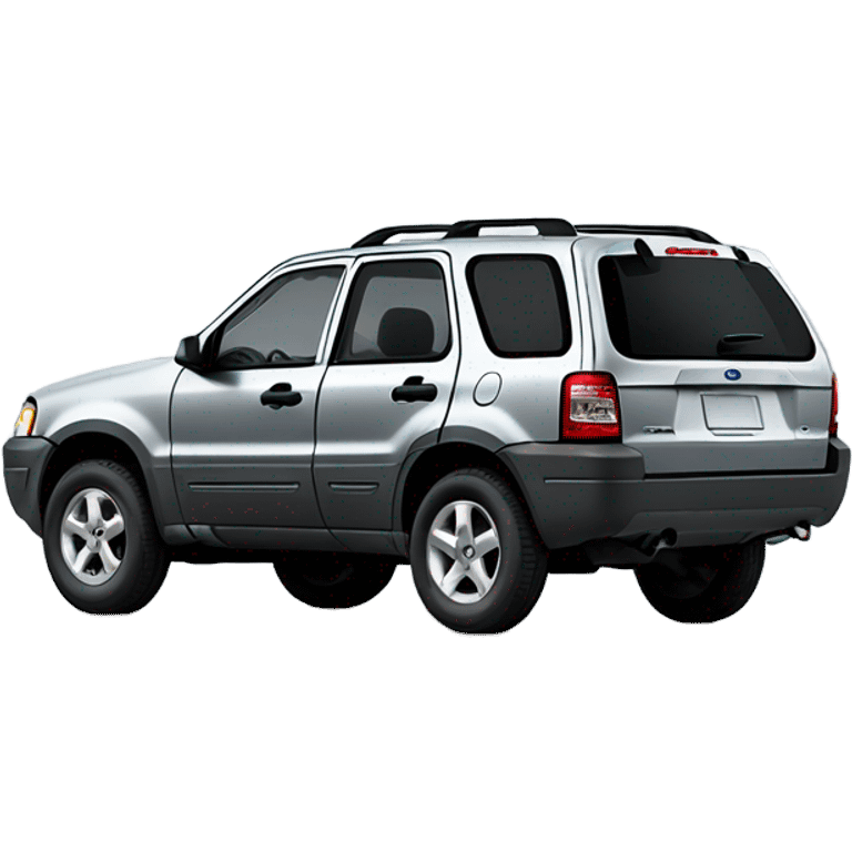 Car, grey 2003 Ford Escape XLT, side shot emoji