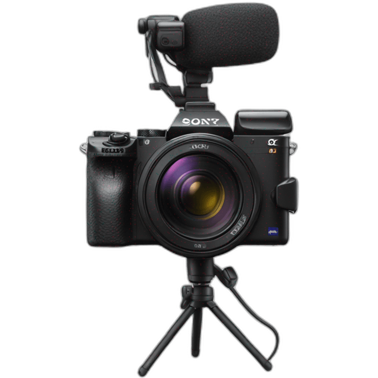 Sony camera with microphone  emoji