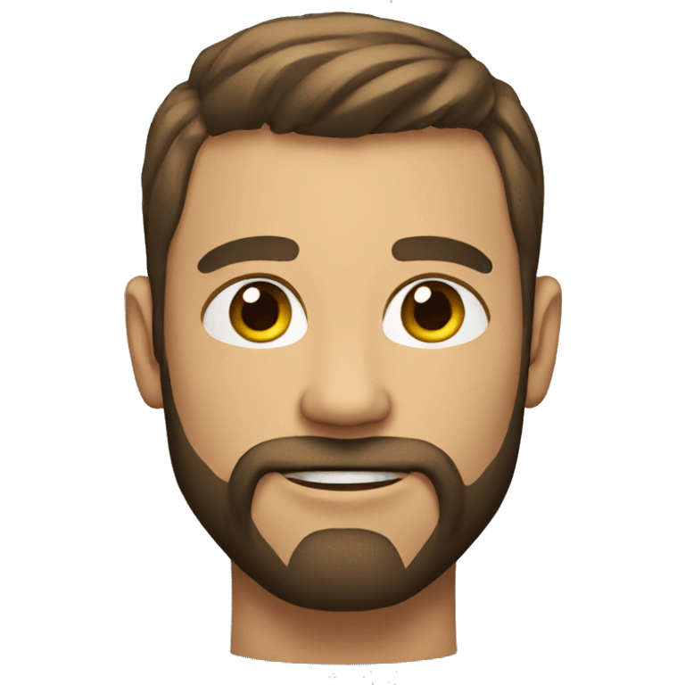 Muscular man with beard emoji