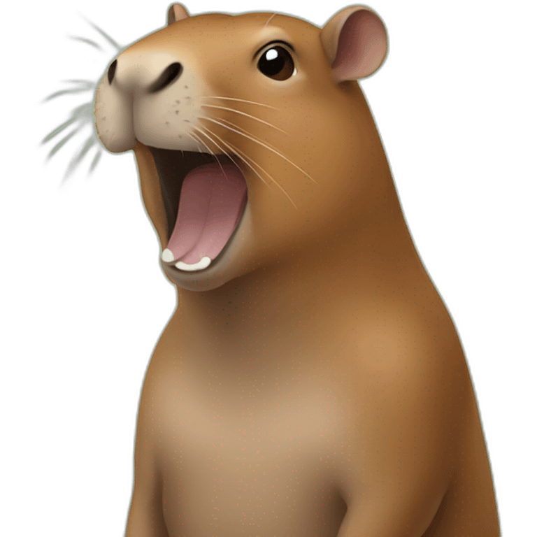 Capibara happy emoji