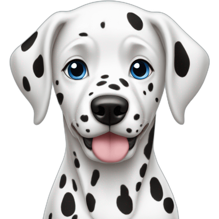 dalmatian with one blue eye emoji