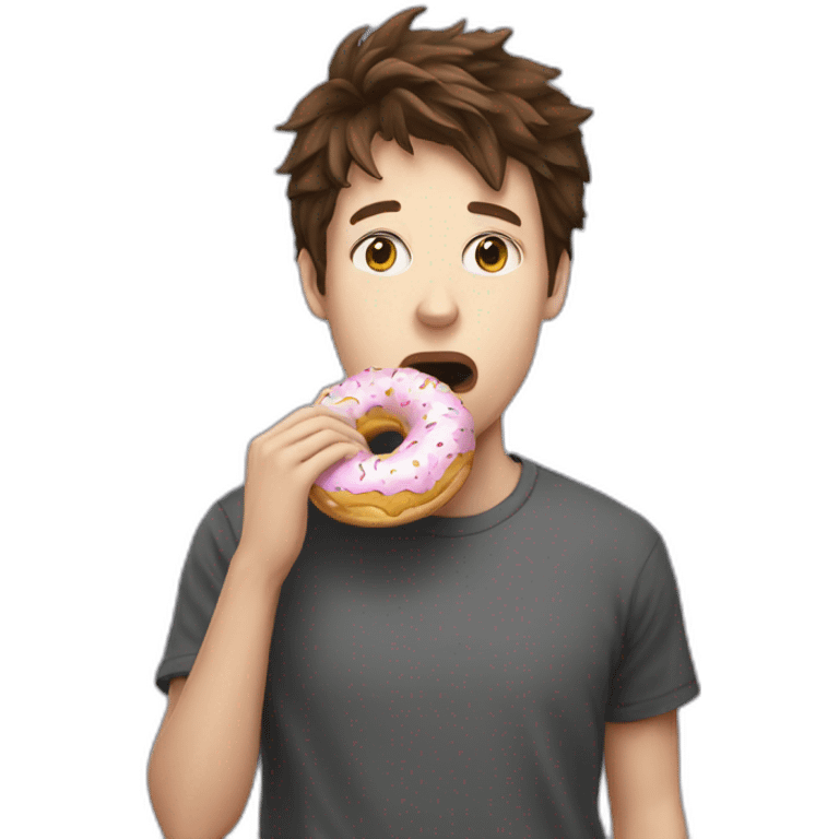 rubius eating donut emoji