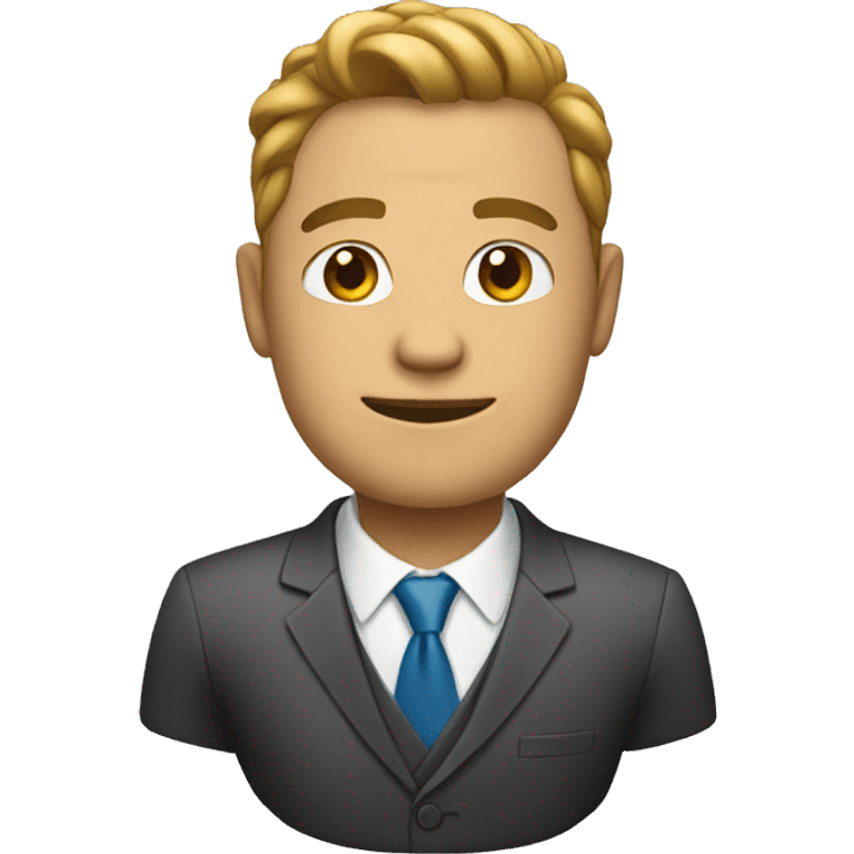 man in office suit emoji