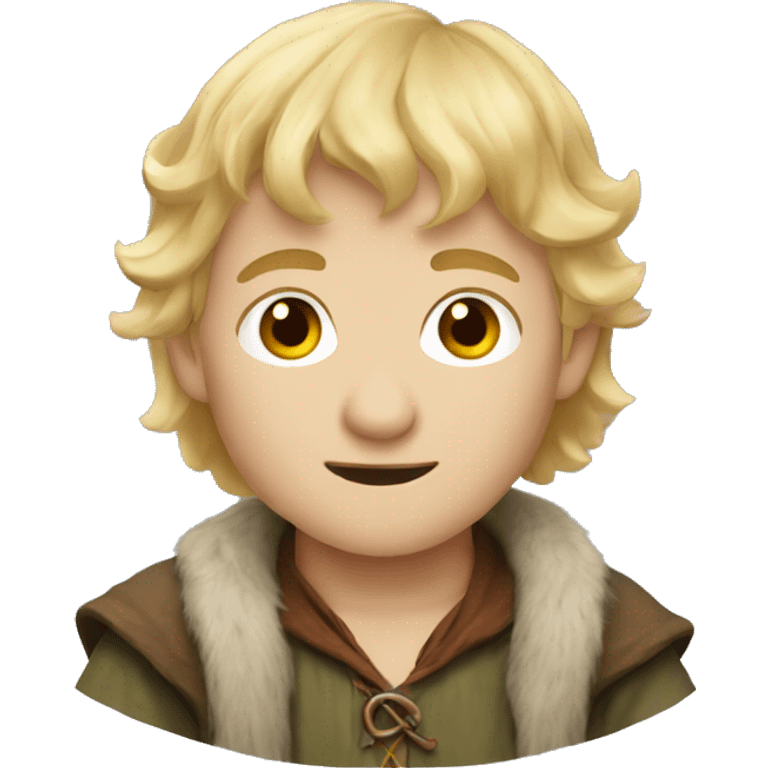 hobbit with short blonde hai emoji