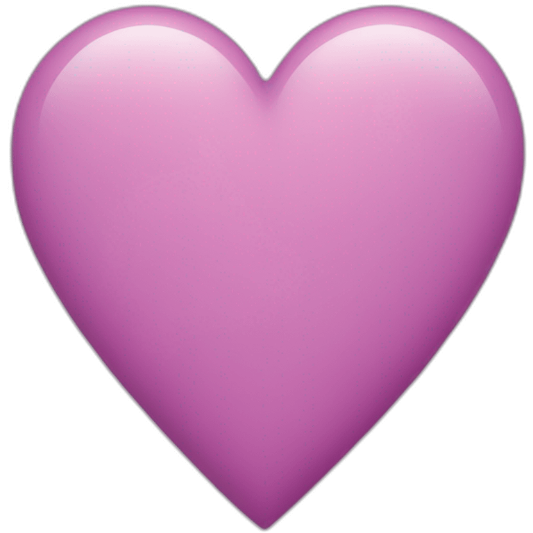 Coeur mauve et rose emoji