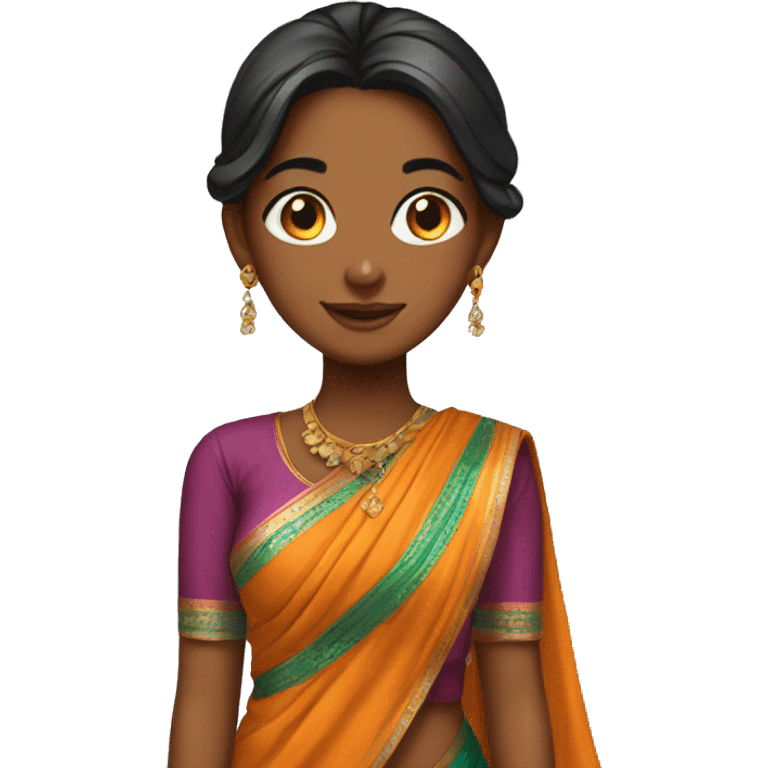 Girl in saree emoji