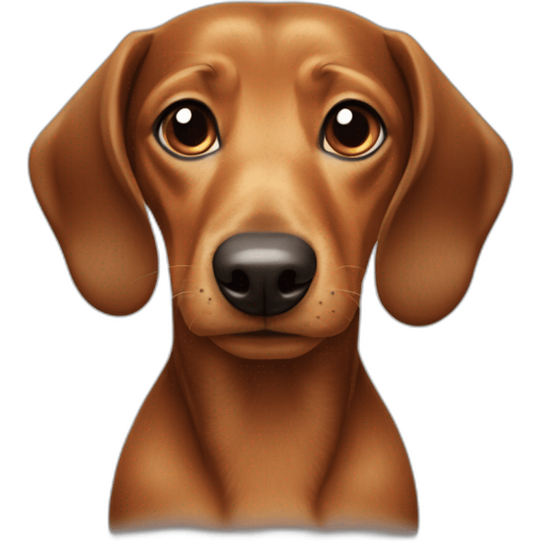 cross between dachshund dog and würstel emoji