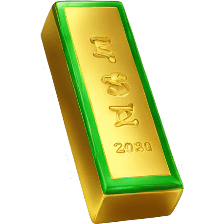 green gold bar emoji