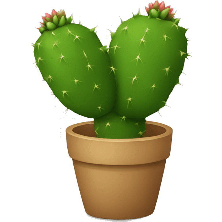 single round Nopal without pot emoji