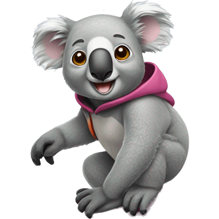 Koala snowboarding  emoji