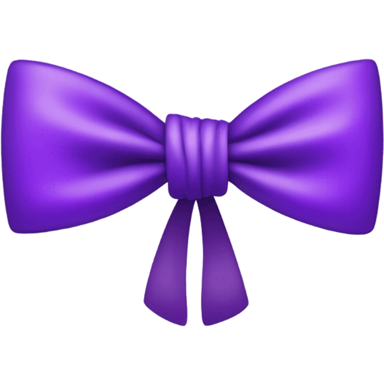 Purple bow emoji