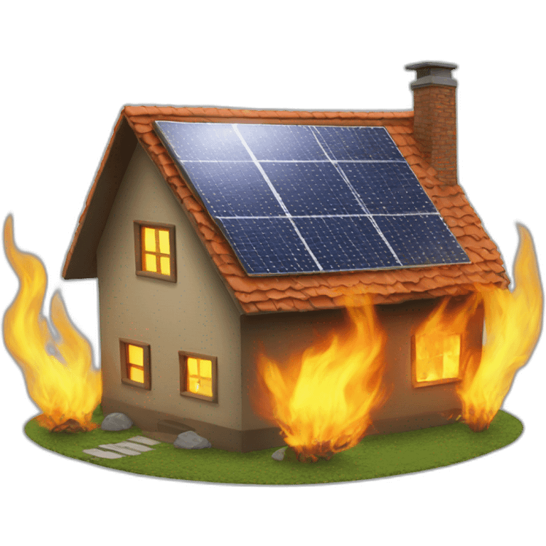 hause with solar is burning emoji