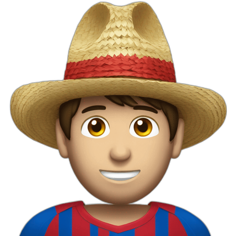 Messi con un sombrero peruano emoji