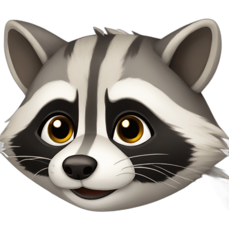 Cute raccoon  emoji