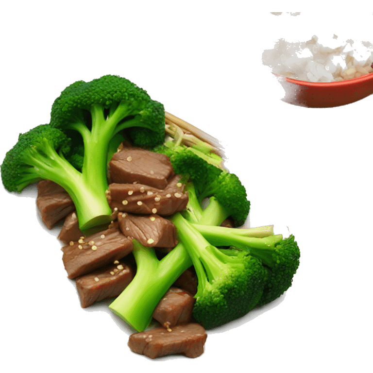 chinese beef and broccoli stir-fry emoji