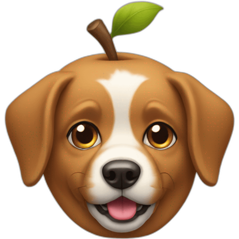 Apple dog emoji