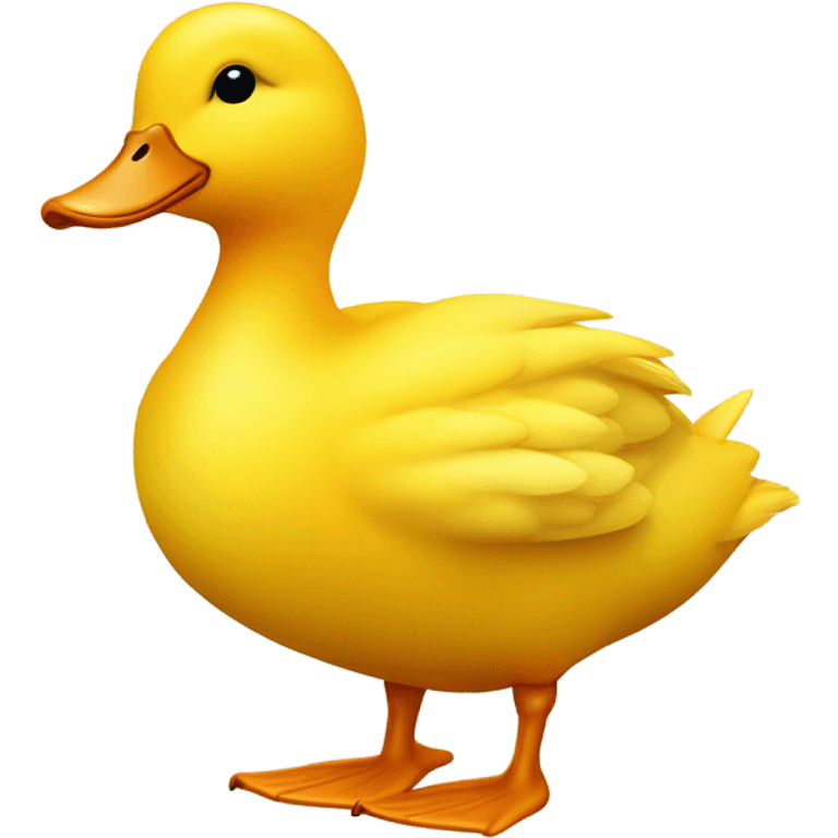 Yellow Duck on a safari emoji