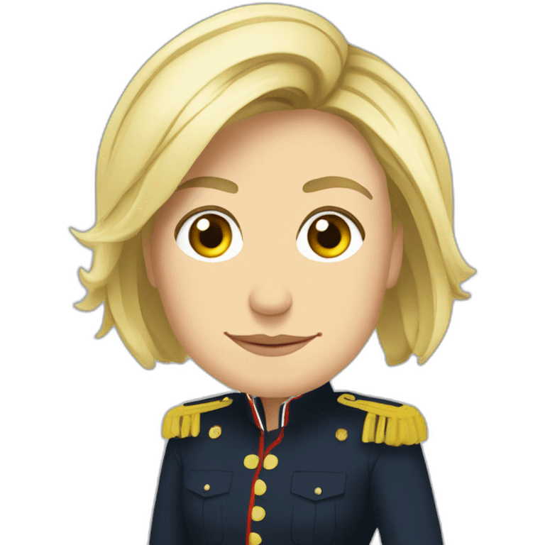 Marine le Pen locks emoji