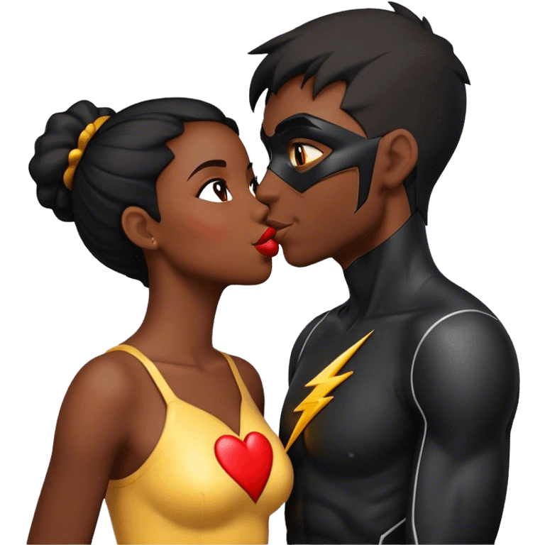 The Flash in Kiss She Flash Girl Romantic Hulk "3d Emoji Old" emoji