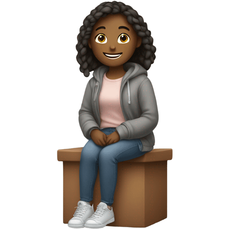 Girl chilling emoji