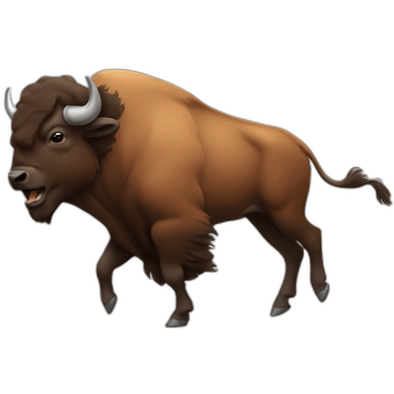 dancing bison emoji