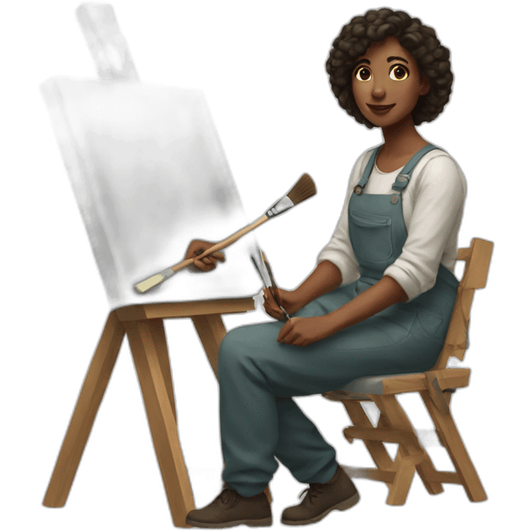 painter artiste femme emoji