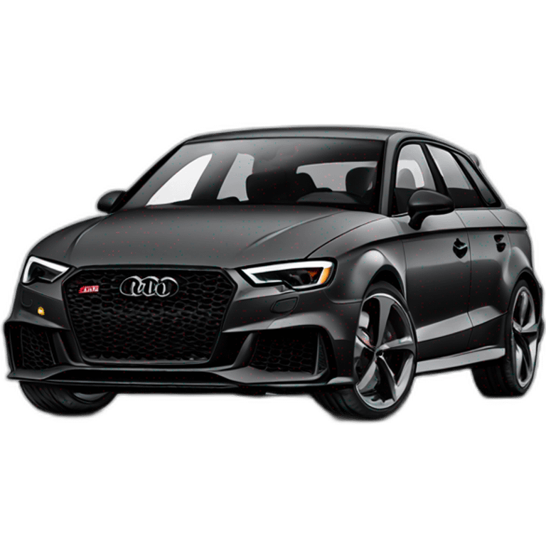 Audi rs3 black emoji