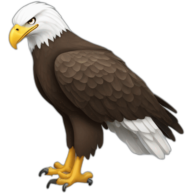 Bald Eagle Full Body emoji