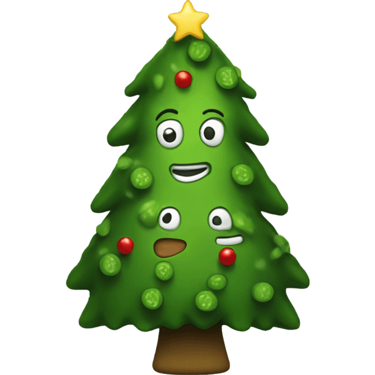 Pickle Christmas tree emoji