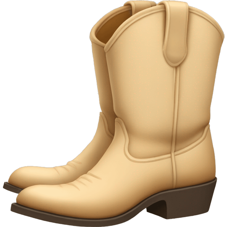 beige cowboy boots emoji