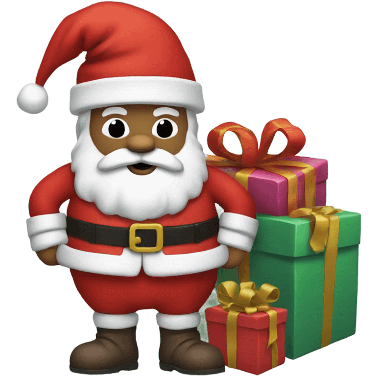 santa claus with presents emoji