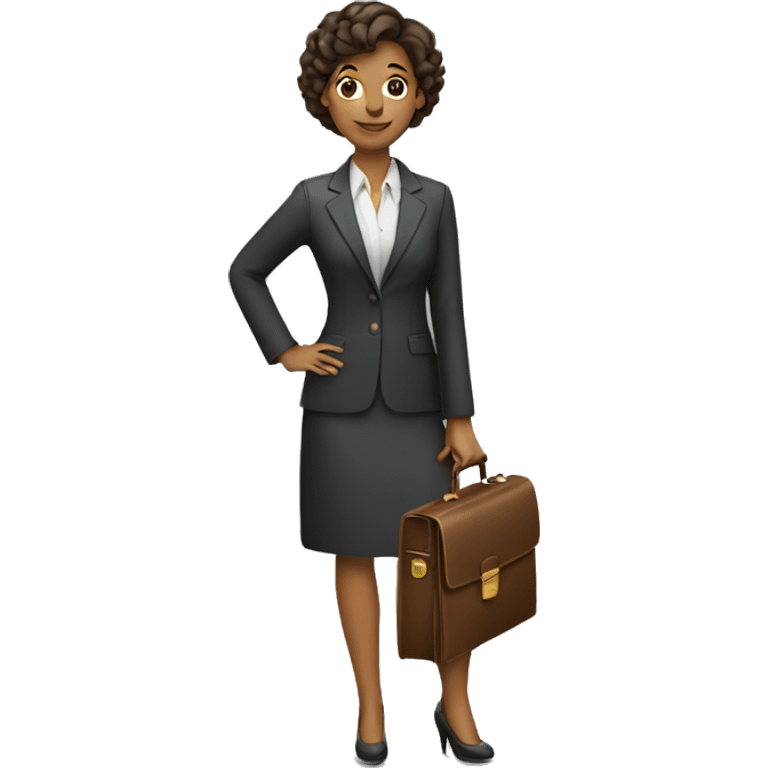 woman holding briefcase emoji