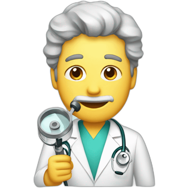 doctor-using-megafone emoji