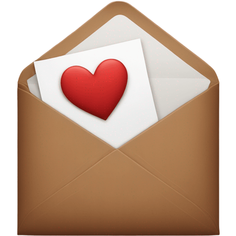 brown valentine’s day envelope emoji