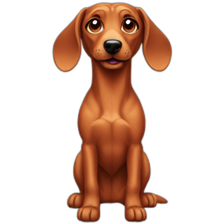 Teckel dog emoji