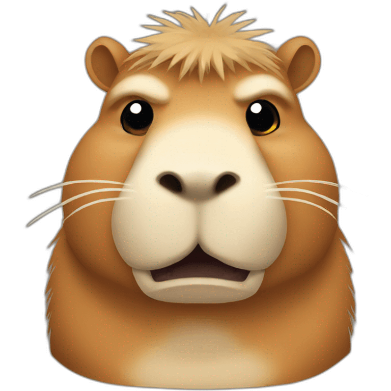 Angry capybara emoji