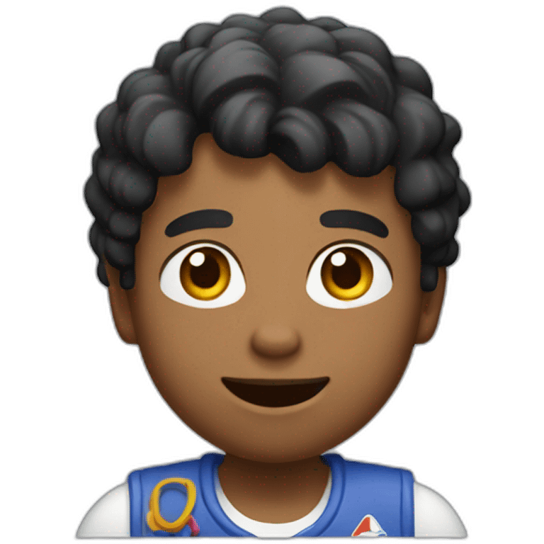 boy playing PlayStation 5 emoji