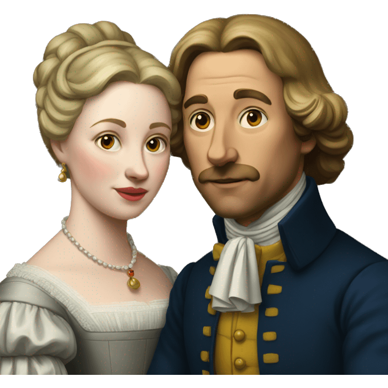 Dutch masters painting of married couple  emoji