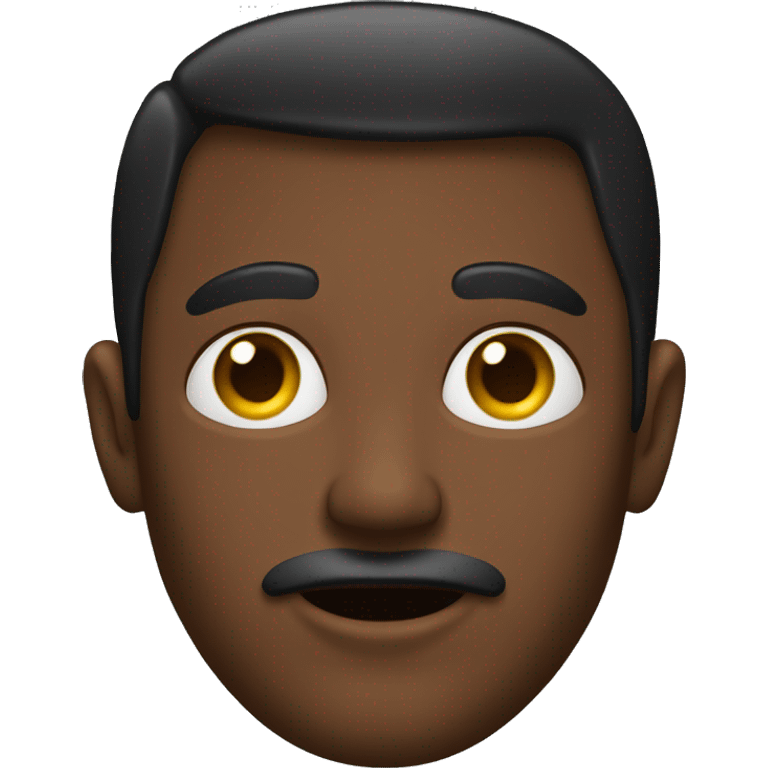 Hombre negro con aretes emoji