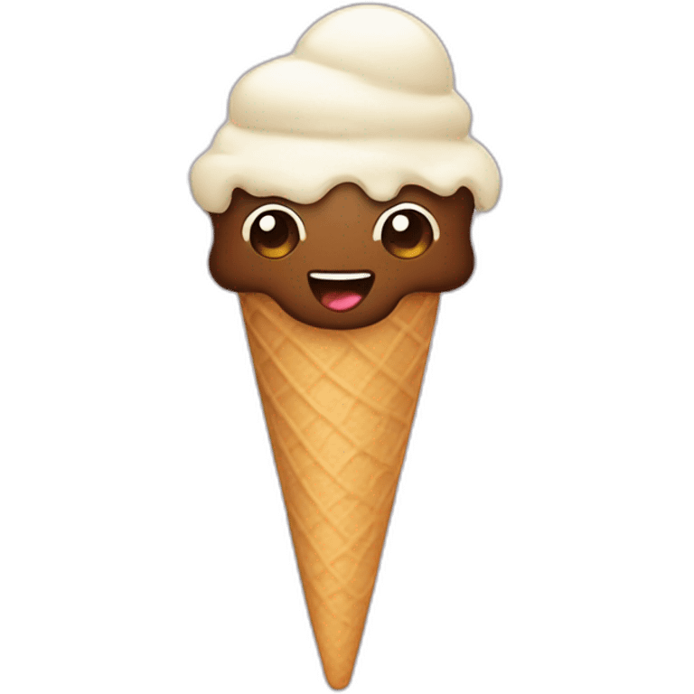  with ice-cream  emoji